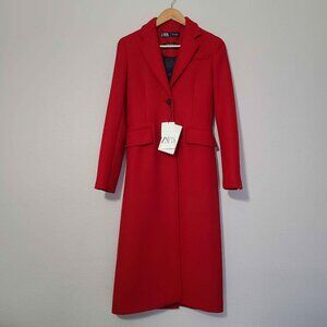 Zara ZW Collection Manteco Wool Coat XS 8354/748